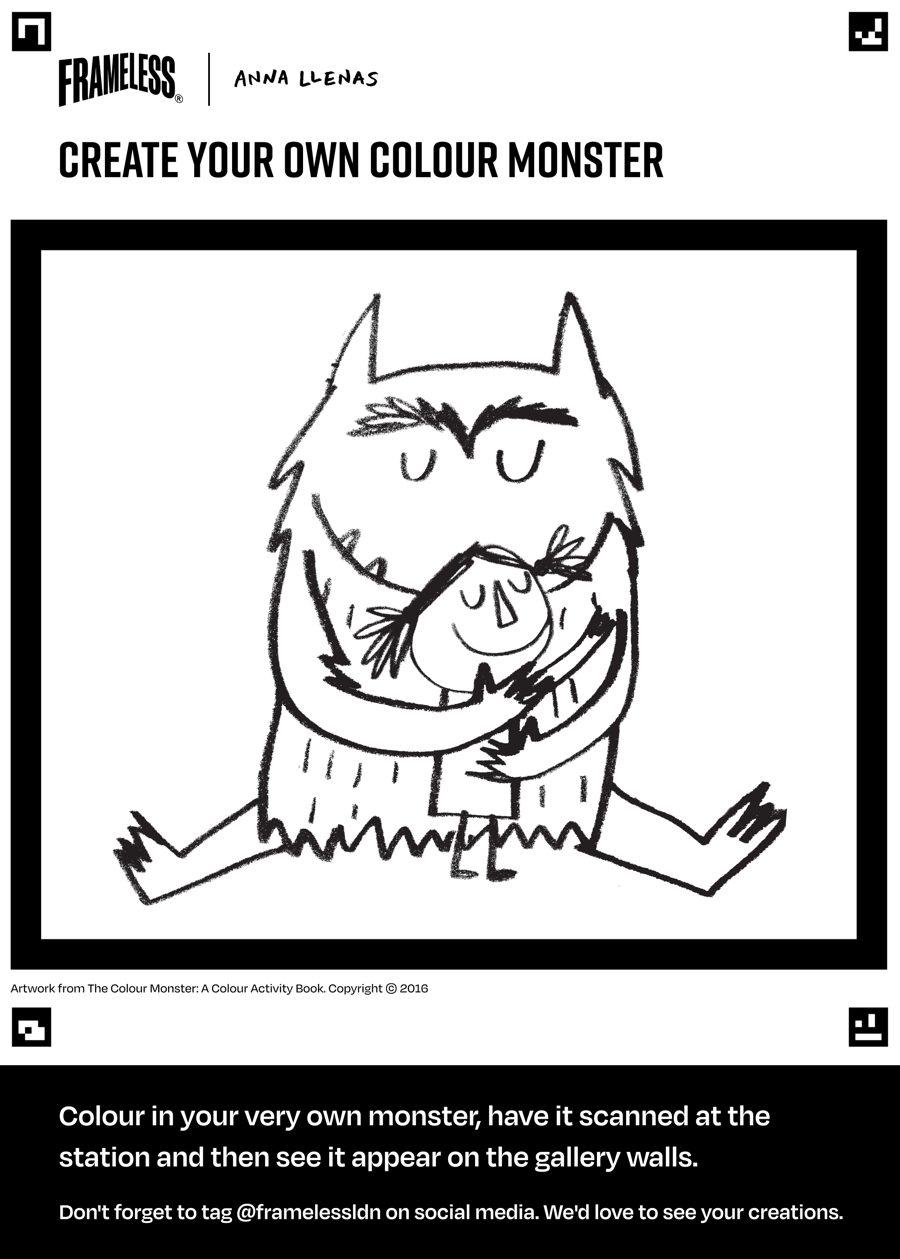 The Colour Monster Goes to School colouring page 4